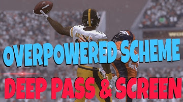 2 GLITCH PLAYS IN 1! OVERPOWERED DEEP PASS & SCREEN WITH EXTRA BLOCKS! BEST MADDEN 18 STEELERS BOOK
