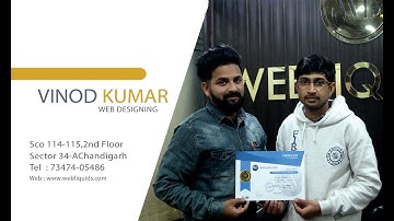 Website Designing Course in Chandigarh | Student Review: Vinod Kumar