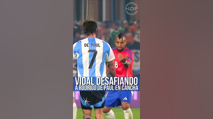 Arturo Vidal desafia a Rodrigo De Paul en cancha 😱