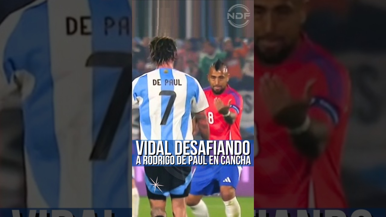 Arturo Vidal desafia a Rodrigo De Paul en cancha 😱