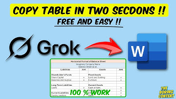 How to Copy and Paste Tables from Grok AI to Microsoft Word (Without Losing Format!)