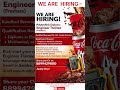 Coca-Cola Company Jobs 2026 | Diploma Engineer Trainee | Freshers Apply