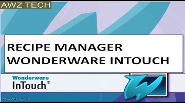 RECIPE MANAGER WONDERWARE INTOUCH