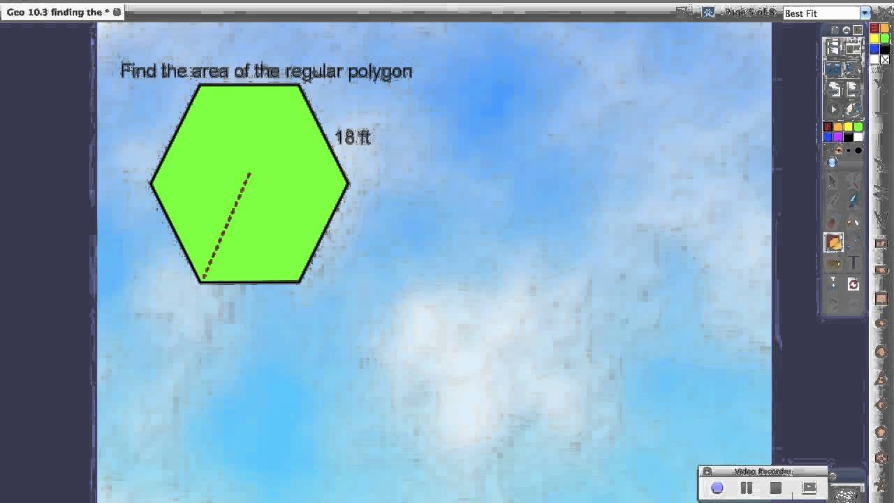 Geometry: Areas of Regular Polygons - YouTube