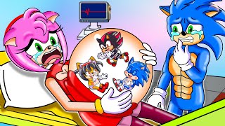 Don't Choose Wrong Door Challenge with Mommy Sonic - Sonic Family Life - Sonic Cartoon Animation