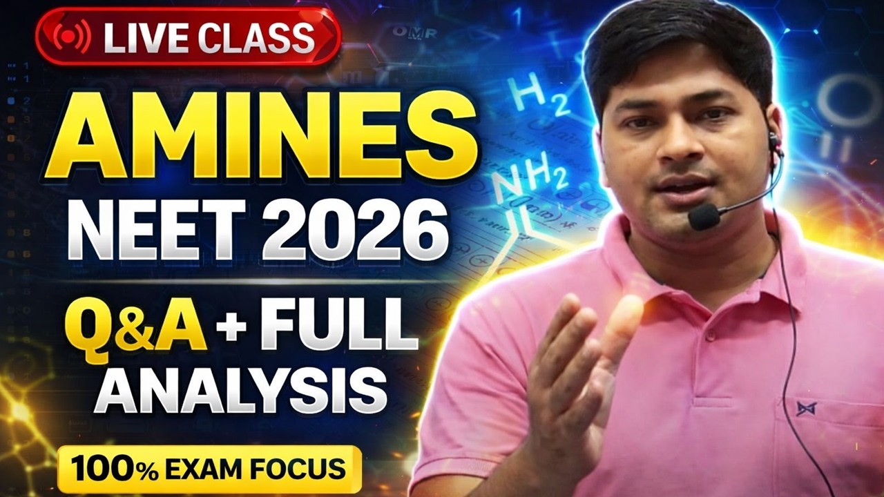NEET 2026 AMINES One Shot + Questions Discussion | Live Class | 🔥 NEET 2026 Most Important Questions