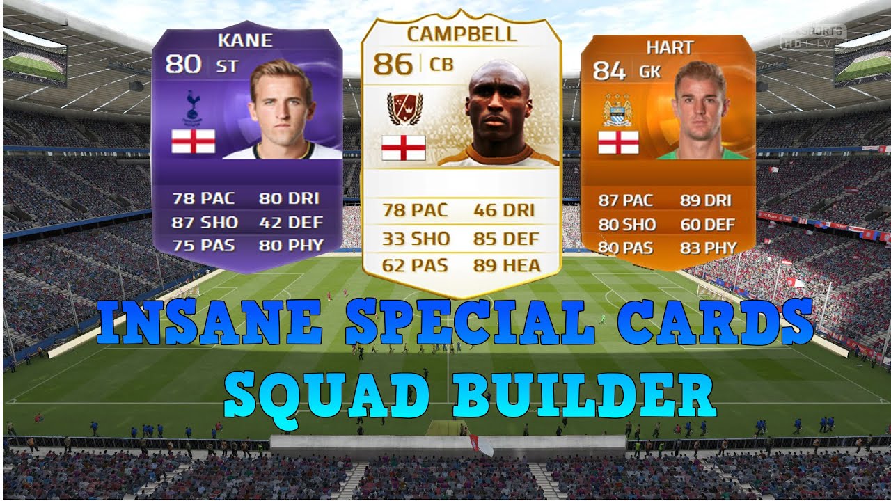 FIFA 15 INSANE SPECIAL CARDS SQUAD BUILDER!