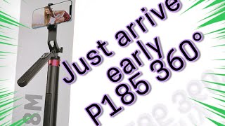 Unboxing Camera Holder Remax P185 360 Rotating Fan Tilt V2 Selfie Stick Link At The Description