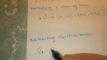MCV4U 7.1 Cartesian Vectors part a