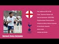 Samuel amoameyaw tottenham hotspur footage vs france  netherlands u16