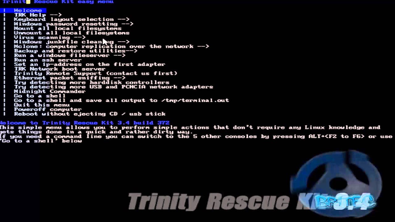 trinity rescue kit usb trk not found trinity rescue kit usb trk not found