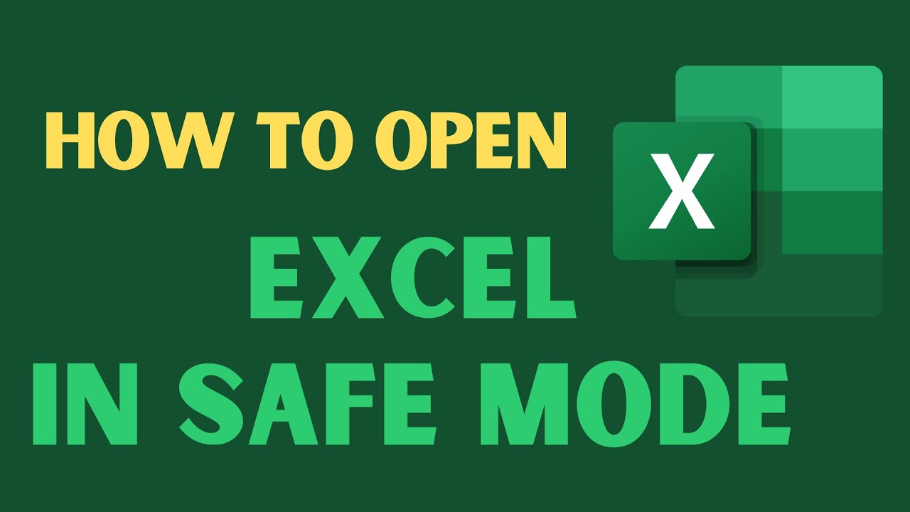 How to Open Excel in Safe Mode [2023] - YouTube