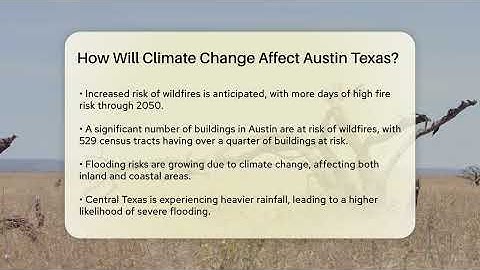 How Will Climate Change Affect Austin Texas? - Ecosystem Essentials