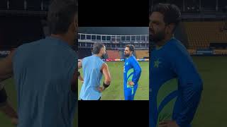 Virat Kohli and Haris Rauf interact during the training session #PAKvIND | #AsiaCup2023