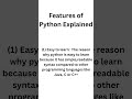 Why python is easy to learn?