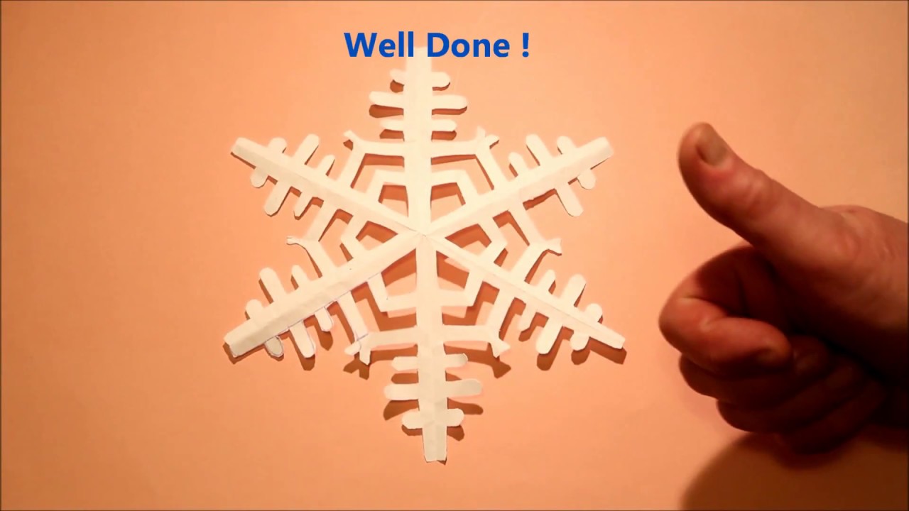 How To Make Paper Snowflake Youtube