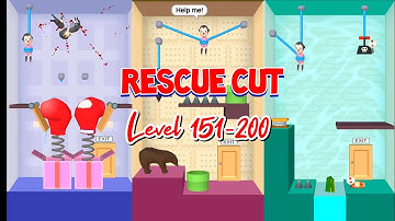Rescue Cut Game Level 151- 200 Completed || Puzzle Game