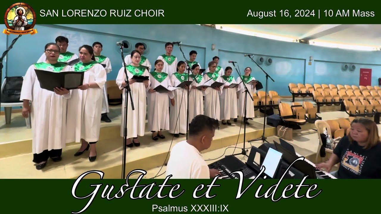 GUSTATE ET VIDETE | WITH LYRICS (San Lorenzo Ruiz Choir - Qatar)