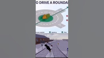How to drive a roundabout #driving #simulation #fyp #education