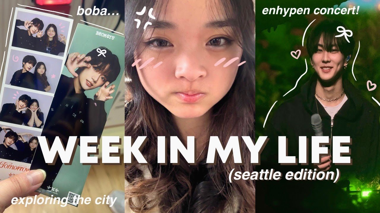 SEATTLE VLOG📎: enhypen concert, city life, hanging w friends & giggling over jungwon ʚɞ ⁺˖ ⸝⸝