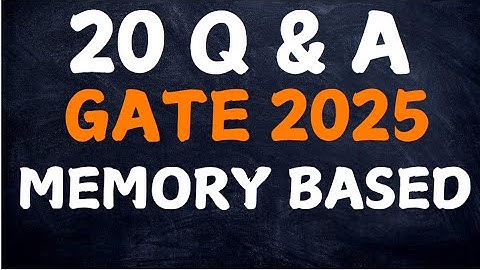 GATE 2025 PHYSICS MEMORY BASED QUESTIONS  |  SHAMIM SIR