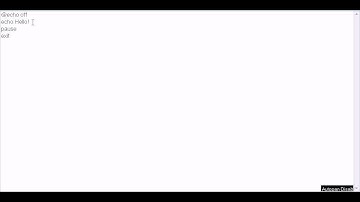 [1] How to Program in Batch - Hello World!