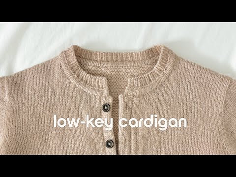 가을이다,,🍂 (드디어!) 로우키 가디건 뜨기 | Knitting Vlog (sub)
