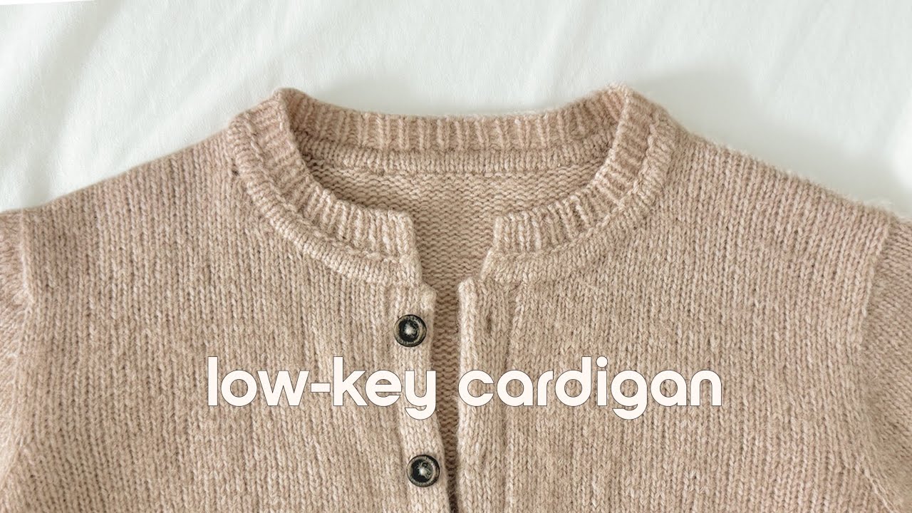 가을이다,,🍂 (드디어!) 로우키 가디건 뜨기 | Knitting Vlog (sub)