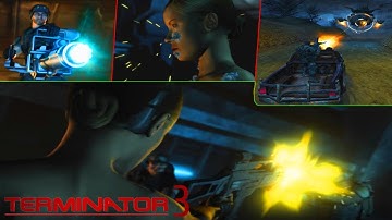 TERMINATOR 3: THE REDEMPTION - INTRO & Gameplay ( Big And Detailed Levels ) PS2 4K