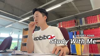🏴󠁧󠁢󠁥󠁮󠁧󠁿 금욜이니까 공부를 할까? 기말고사 D-13 | 영국 학교 도서관에서 같이 공부해요 💊 | Study With Me | ASMR | Library Sounds