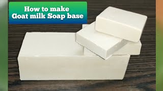 How to make goat milk soap base/soap base making at home/how to make soap base at home #KFRMedia