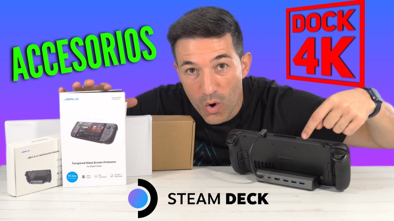 DOCK 4k para Steam Deck y MUCHOS ACCESORIOS que NO te puedes