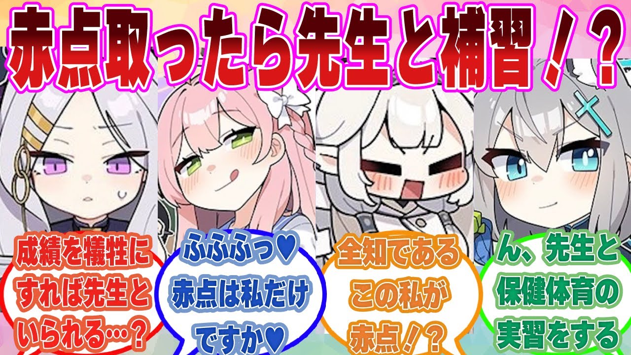 【SS】赤点を取ることで先生がつきっきりで補習をしてくれるという噂が広まり、なぜかキヴォトス全体で急激に生徒の学力が低下した世界線【ブルアカ/まとめ/反応集】