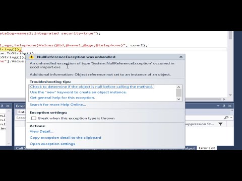 C#: Fix error System.NullReference Exception occurred when insert all rows datagridview to database