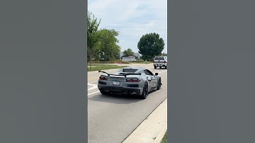 Incredible Corvette C8 Z06 Exhaust Sound and Downshift #foryou #supercar #corvette #exhaust