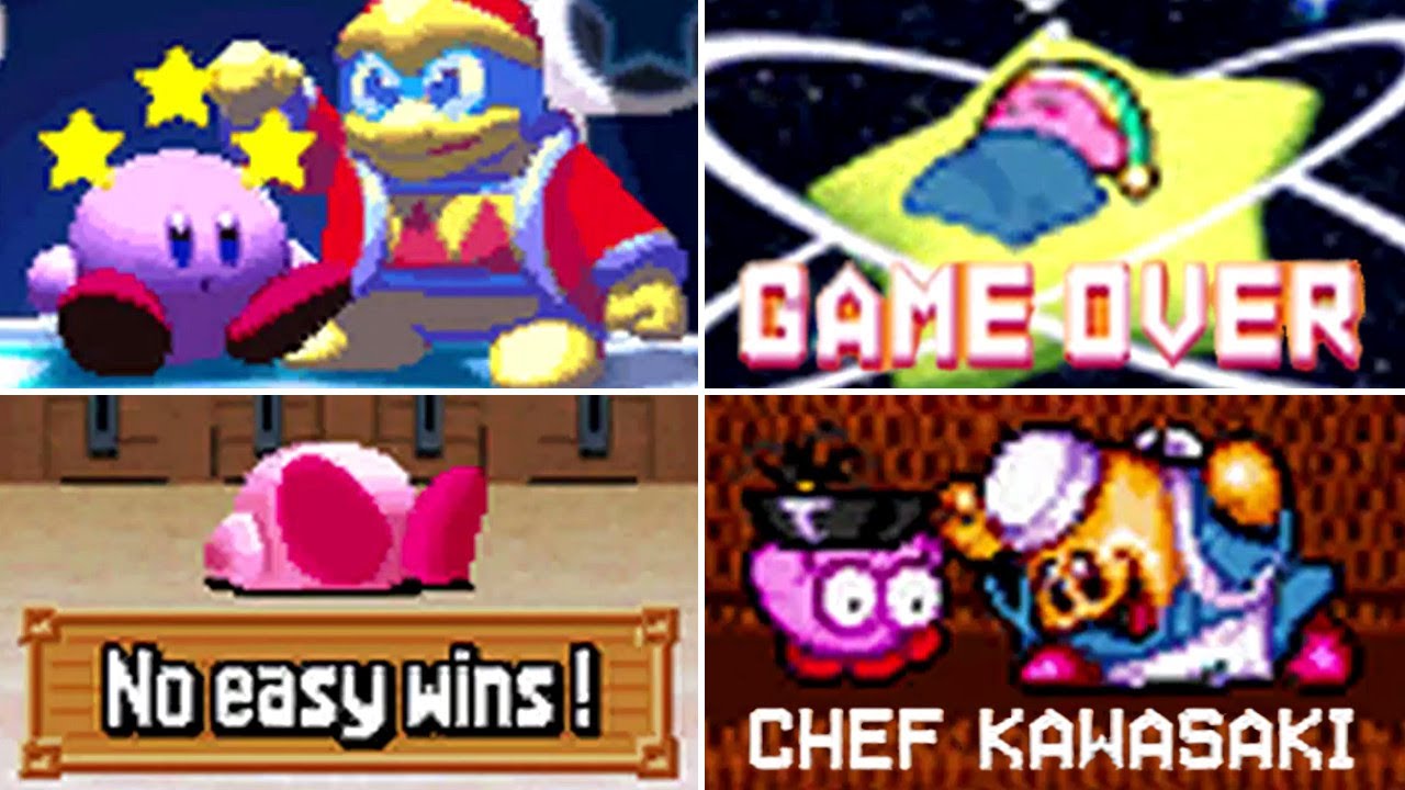 Kirby Super Star Ultra - All Game Over Screens