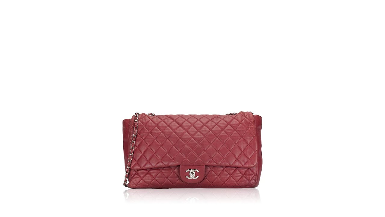 chanel gst red caviar bag