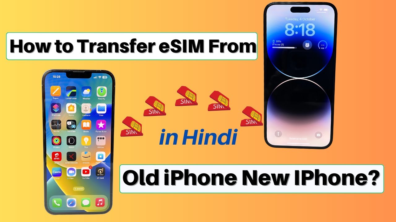 How To Transfer ESIM From One IPhone To Another IPhone Transfer ESIM apple-iphone-xs-how-to-setup-airtel-esim-jio-esim-youtube
