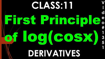 First Principle of logcosx I Class 11 I ab-initio I Delta Method @deepakmittalmakesuexpert