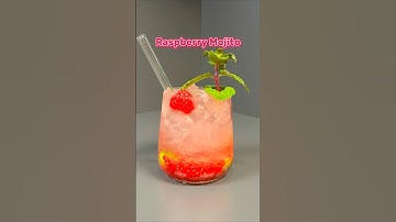 Raspberry Mojito 🍹(a delicious cocktail to make at home) Recipe in the comments #cocktails