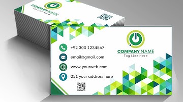 Visiting Card Design In CorelDRAW - Business Card Design - Corel DRAW Tutorials - Bahadur Bhai