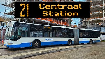 GVB Amsterdam Bus Lijn 21: Geuzenveld - Centraal Station