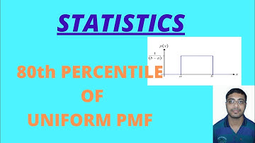 #How find 80th percentile Of uniform probability mass function?