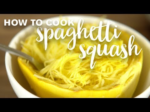How to Cook Spaghetti Squash - get the longest "noodles" and best texture!