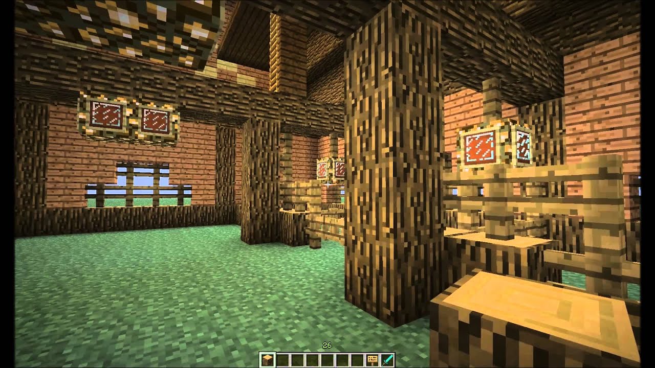 (Minecraft) Barn idea... - YouTube