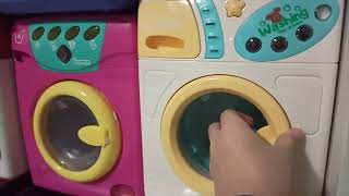 Toy washing machines collection in action - spin