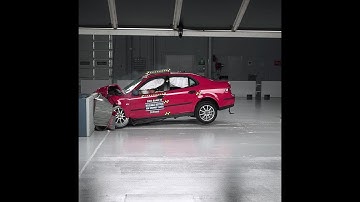 2003 Saab 9-3 moderate overlap IIHS crash test