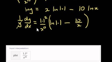 An exponential divided by a polynomial.