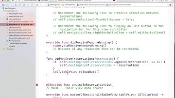[iOS Swift입문] Unwind 세그웨이를 이용해 추가하기