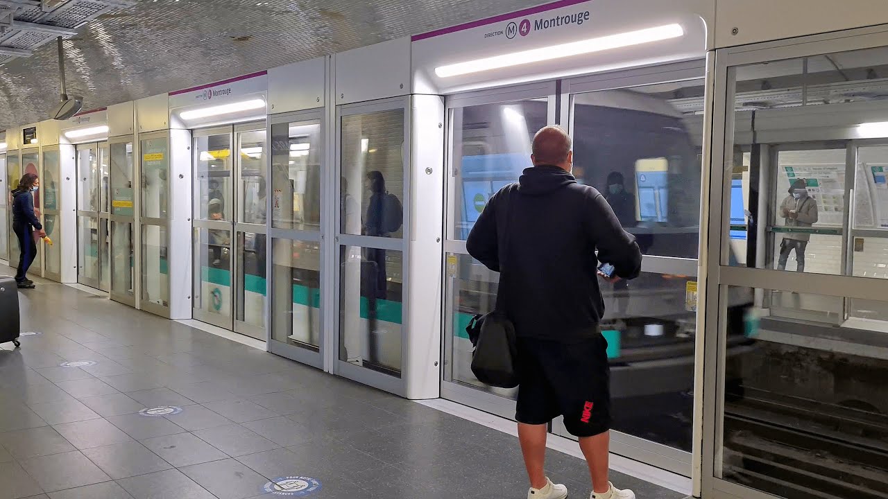 Gare du Nord Metro Ligne 4 - YouTube